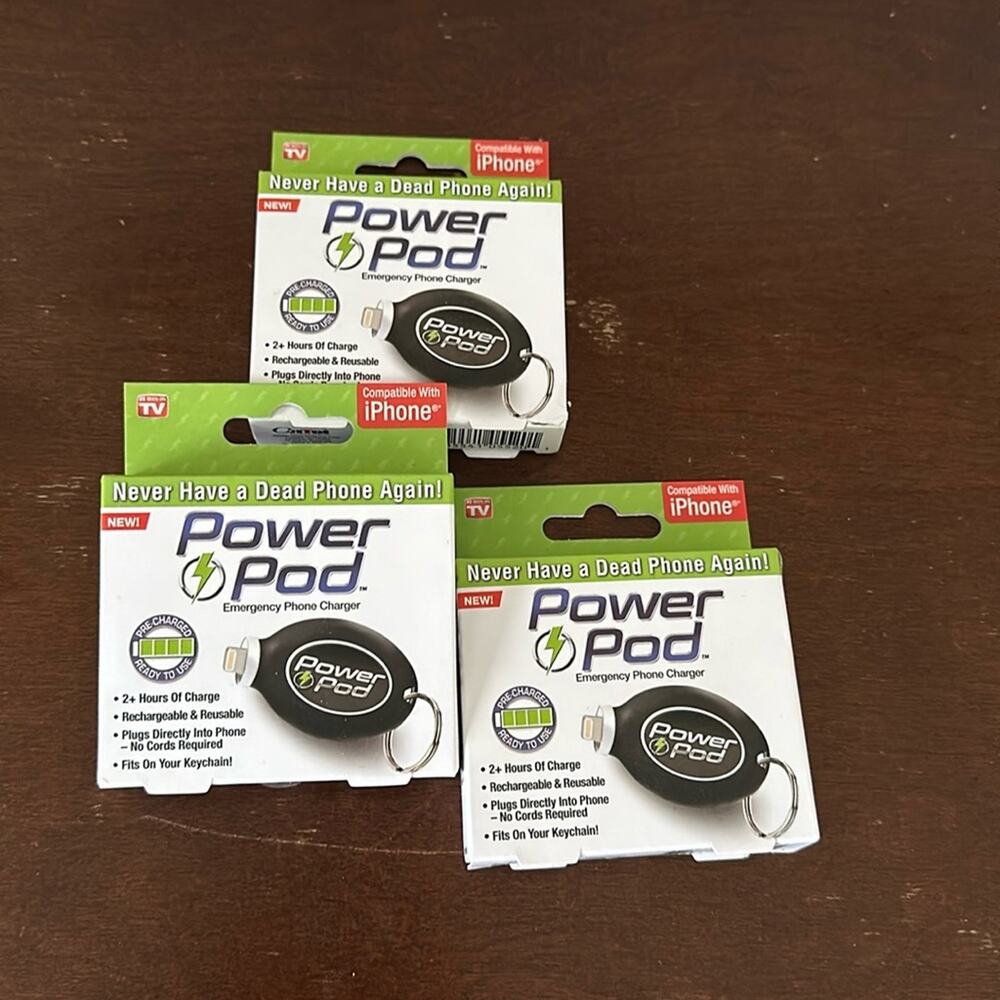 As Seen on TV | Power Pod Keychain Quantity 3 NIB